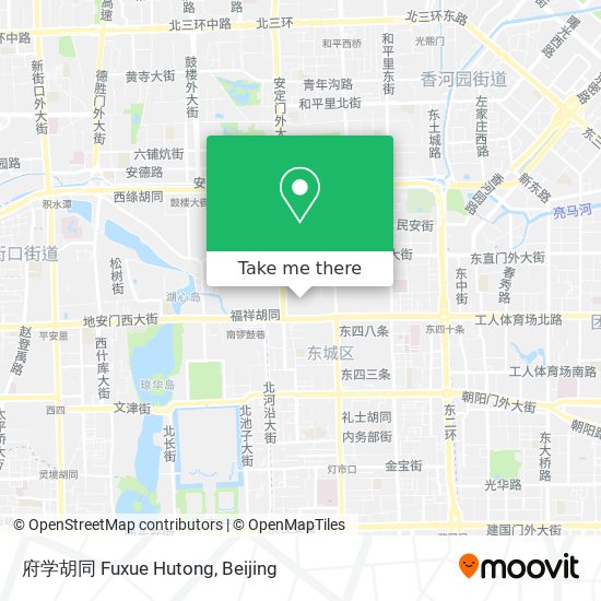 府学胡同 Fuxue Hutong map