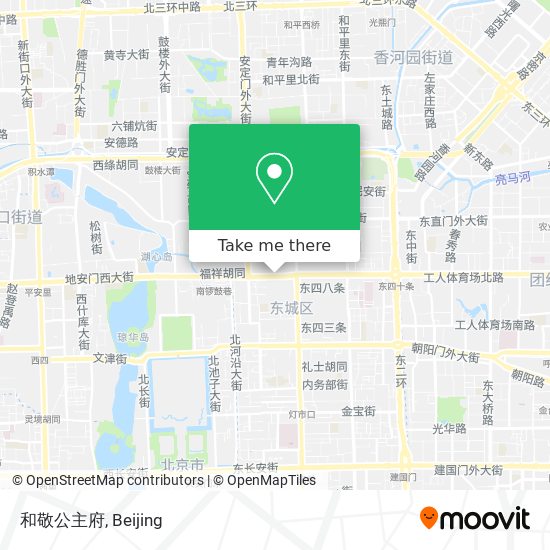 和敬公主府 map