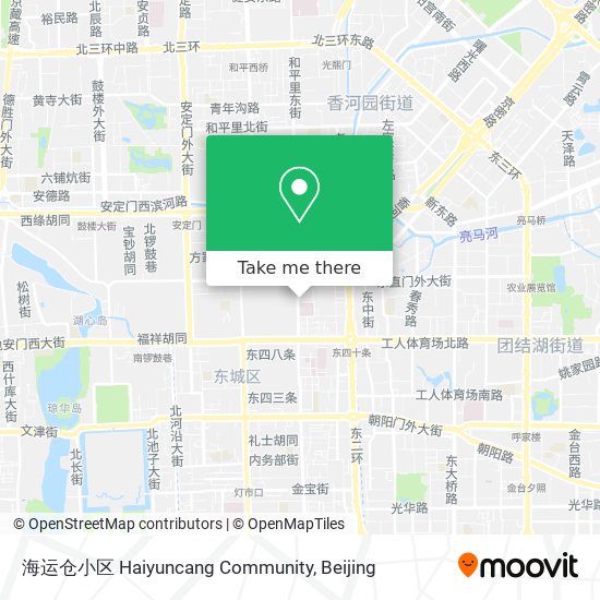 海运仓小区 Haiyuncang Community map