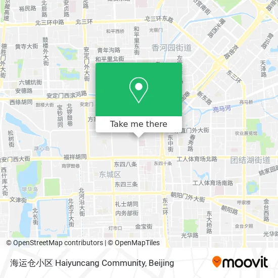海运仓小区 Haiyuncang Community map