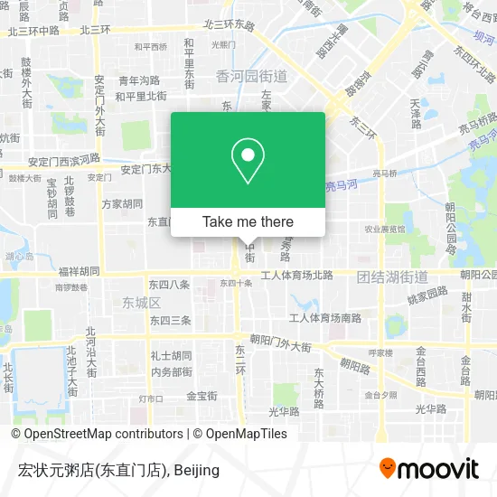 宏状元粥店(东直门店) map