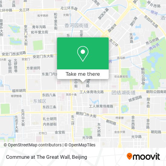 Commune at The Great Wall map