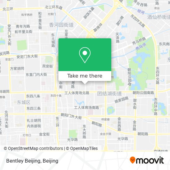 Bentley Beijing map