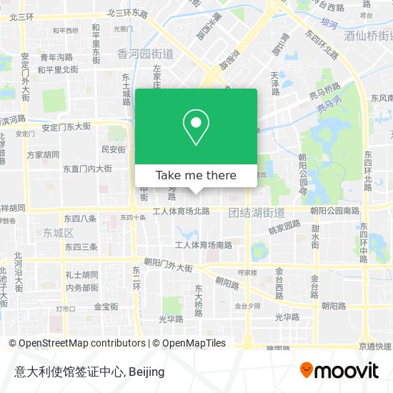 意大利使馆签证中心 map
