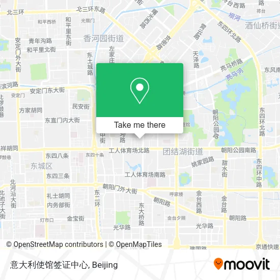 意大利使馆签证中心 map