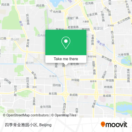 四季青金雅园小区 map