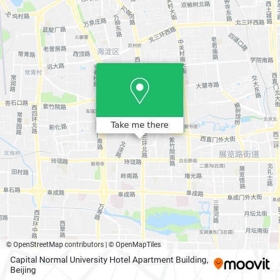 Capital Normal University Hotel Apartment Building map
