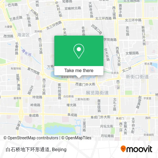 白石桥地下环形通道 map