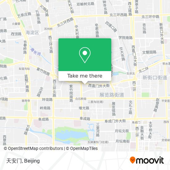 天安门 map