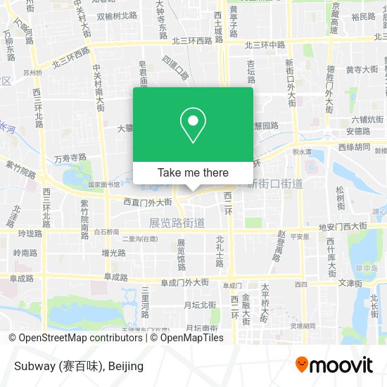 Subway (赛百味) map
