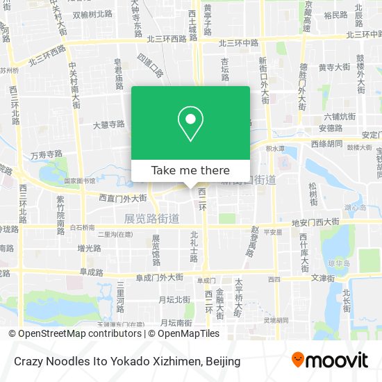 Crazy Noodles Ito Yokado Xizhimen map