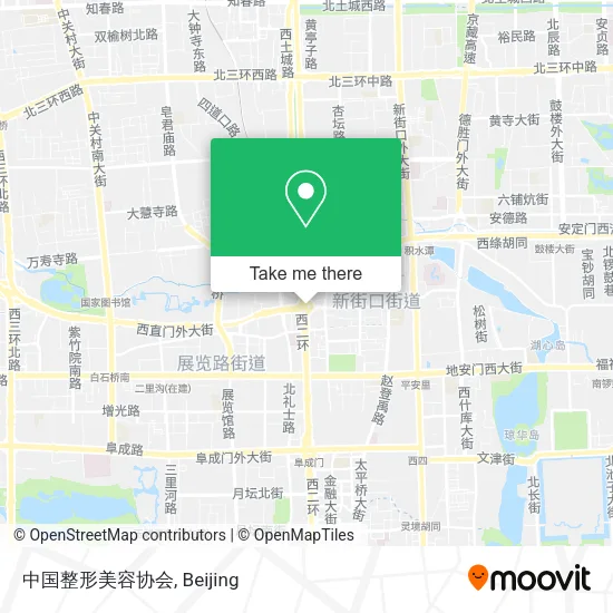 中国整形美容协会 map