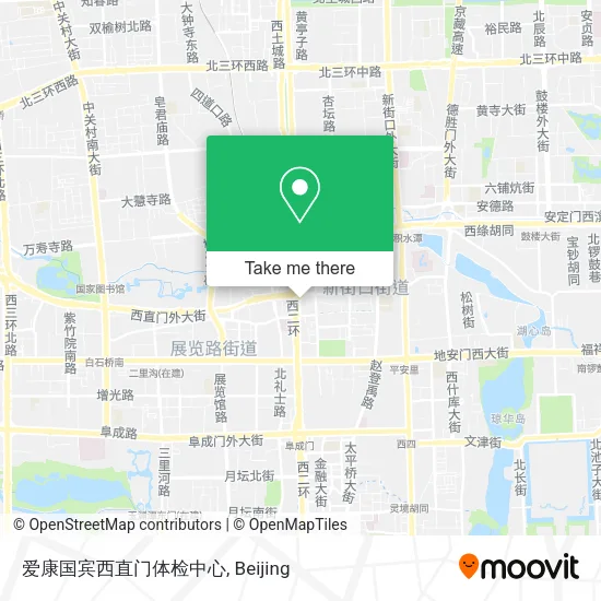 爱康国宾西直门体检中心 map
