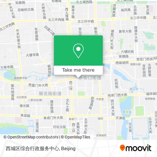 西城区综合行政服务中心 map