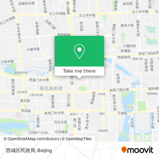 西城区民政局 map