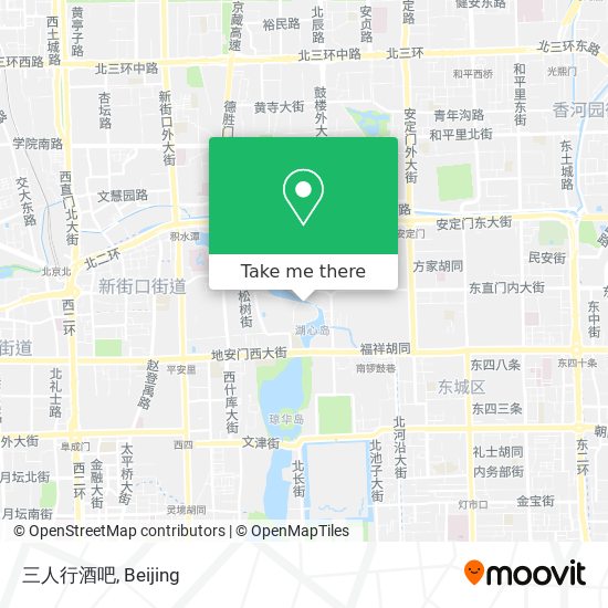三人行酒吧 map