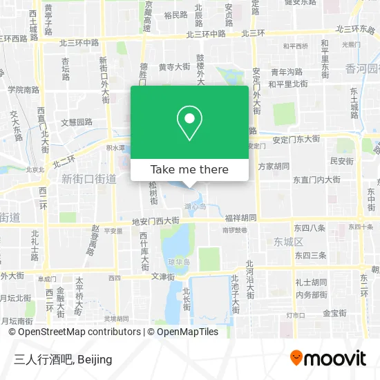 三人行酒吧 map