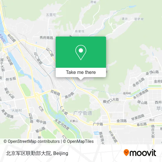 北京军区联勤部大院 map