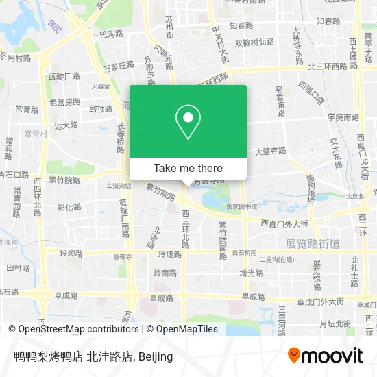 鸭鸭梨烤鸭店 北洼路店 map