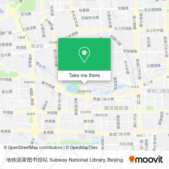 地铁国家图书馆站 Subway National Library map