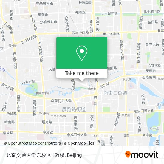北京交通大学东校区1教楼 map