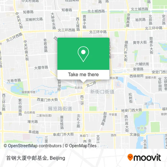 首钢大厦中邮基金 map