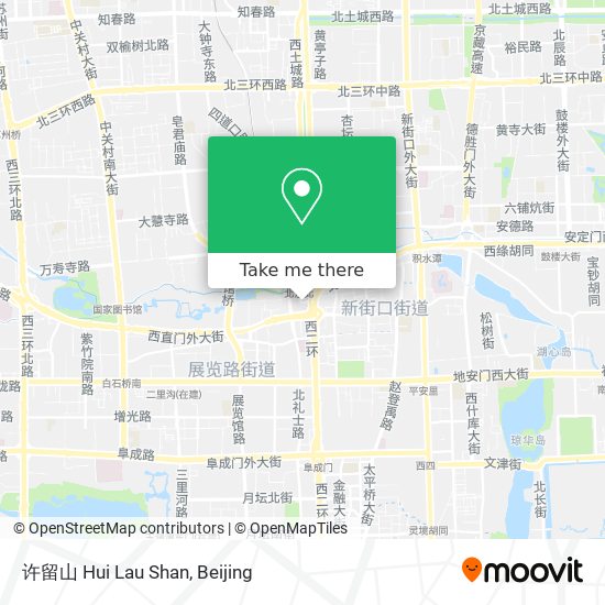 许留山 Hui Lau Shan map