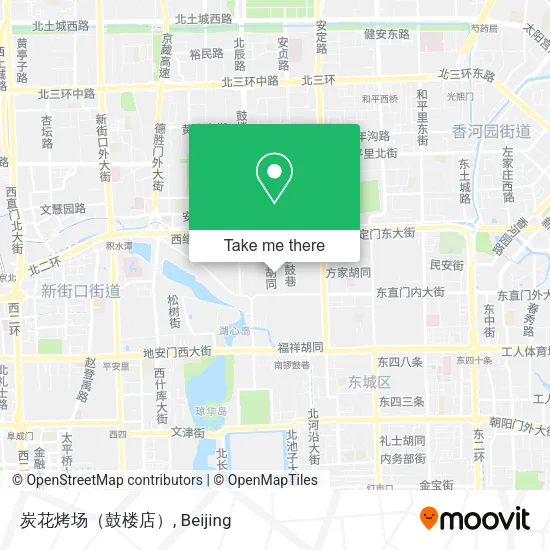 炭花烤场（鼓楼店） map