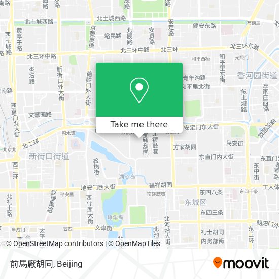 前馬廠胡同 map