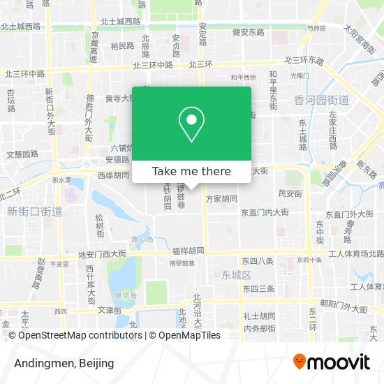 Andingmen map