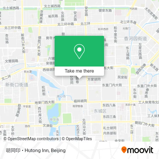 胡同印 • Hutong Inn map