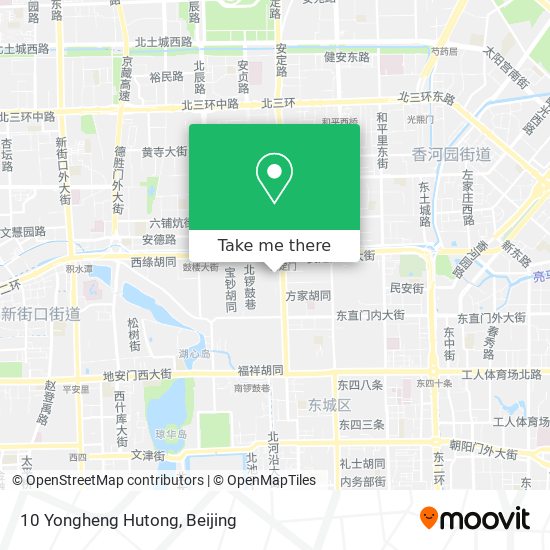 10 Yongheng Hutong map