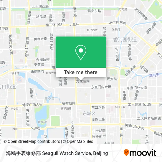 海鸥手表维修部 Seagull Watch Service map