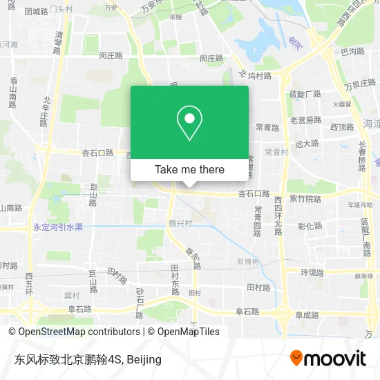 东风标致北京鹏翰4S map