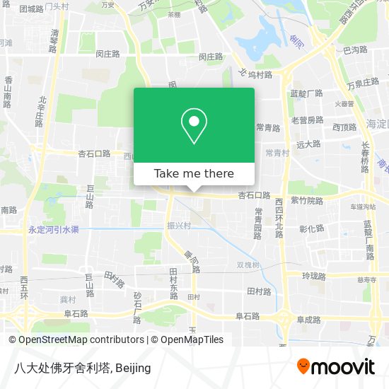 八大处佛牙舍利塔 map