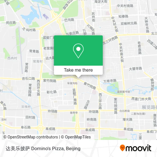 达美乐披萨 Domino's Pizza map