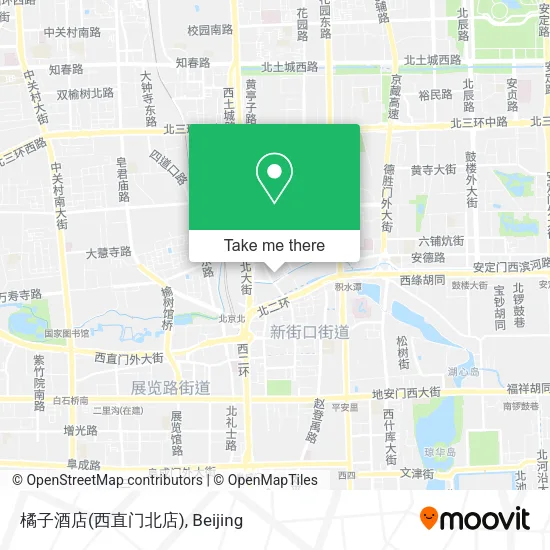 橘子酒店(西直门北店) map