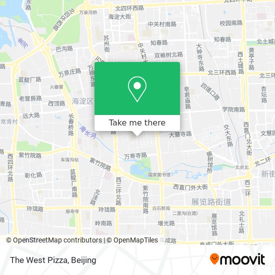 The West Pizza map