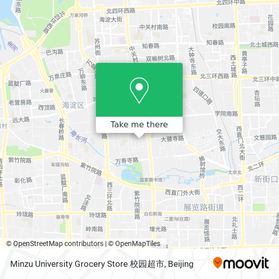 Minzu University Grocery Store 校园超市 map