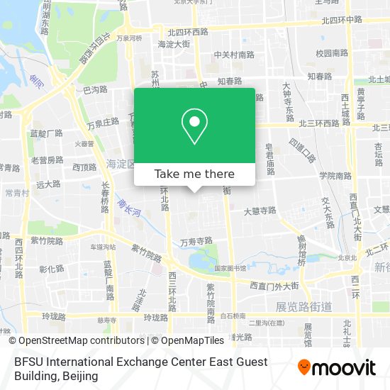 BFSU International Exchange Center East Guest Building map