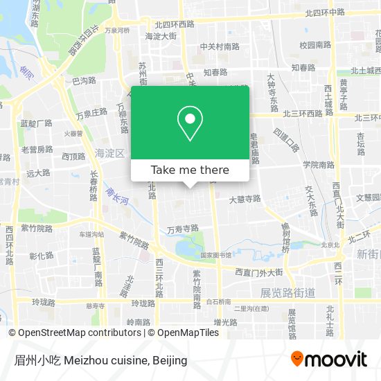 眉州小吃 Meizhou cuisine map
