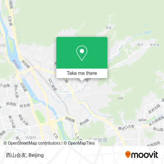 西山会友 map