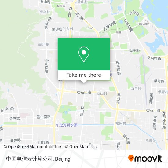 中国电信云计算公司 map