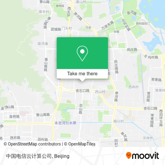 中国电信云计算公司 map