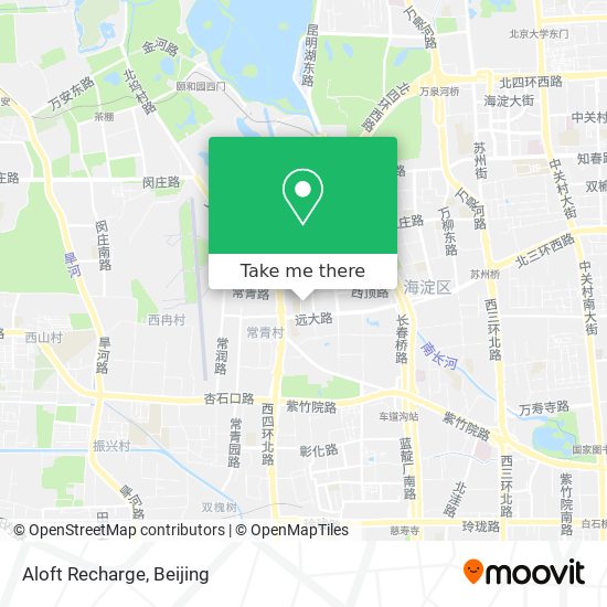 Aloft Recharge map
