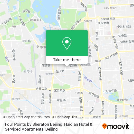 Four Points by Sheraton Beijing, Haidian Hotel & Serviced Apartments map