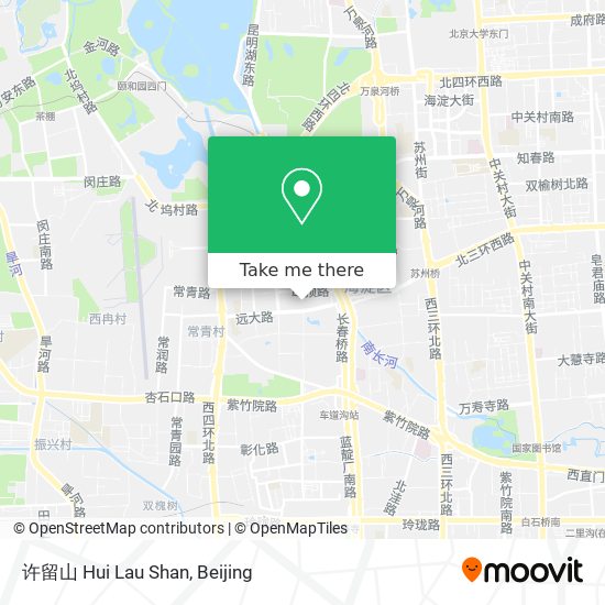 许留山 Hui Lau Shan map