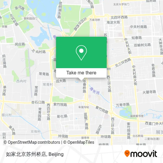 如家北京苏州桥店 map