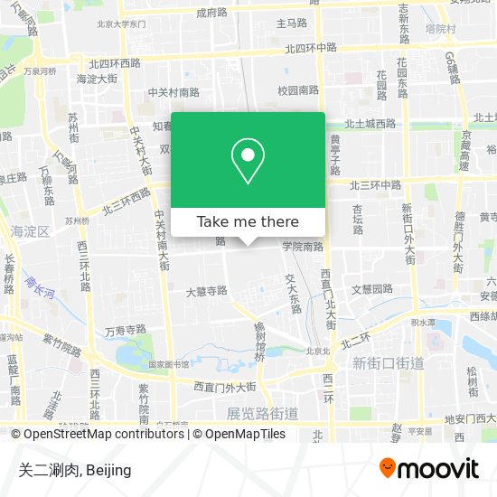 关二涮肉 map