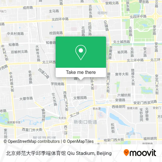 北京师范大学邱季端体育馆 Qiu Stadium map